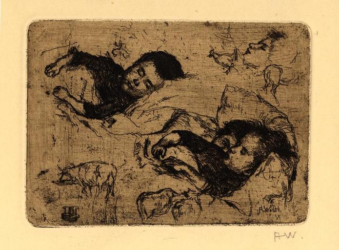 Schlafende Kinder ; Enfants dormant (Traduction)_0
