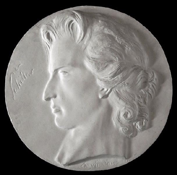 Portrait de Schiller, Pierre-Jean David d'Angers, 19e siècle