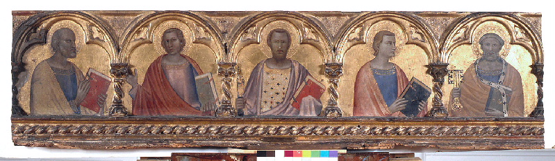 Cinq apôtres en buste (Fragment de prédelle)_2