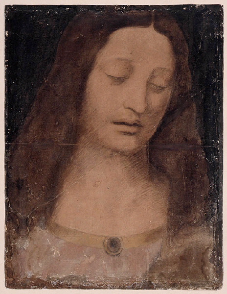 Le Christ et cinq Apôtres en buste (Jean, Pierre, Judas, Jacques le Mineur, André), Giovanni Antonio Boltraffio, 1er quart 16e siècle