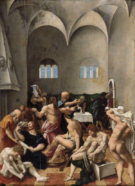 Un bain d'hommes ; Le Lavement des pieds_2
