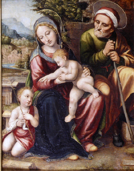 Sainte Famille avec saint Jean Baptiste_3