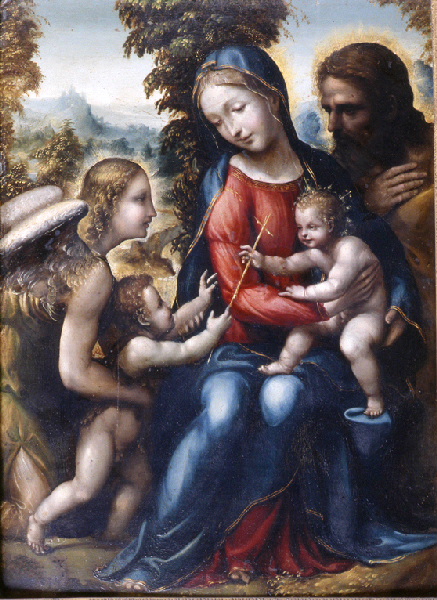 La Sainte Famille avec saint Jean Baptiste et un ange_3