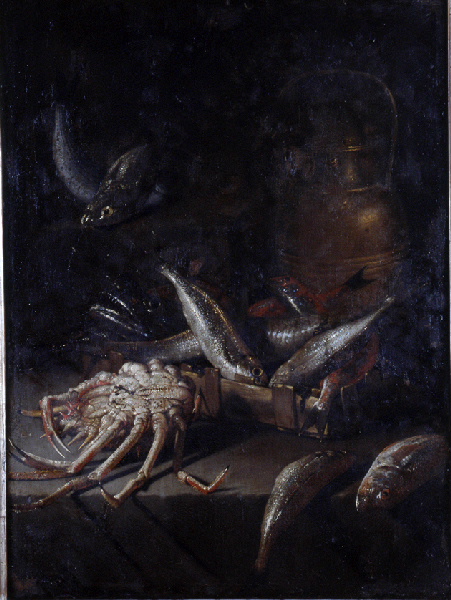 Nature morte aux poissons et araignée de mer_2