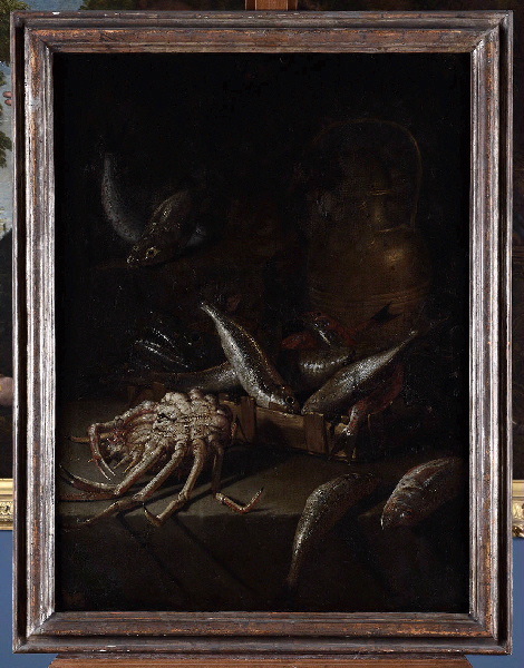 Nature morte aux poissons et araignée de mer_0