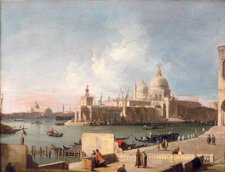 Vue de l'église de la Salute depuis l'entrée du Grand Canal (Grand Canal)_0