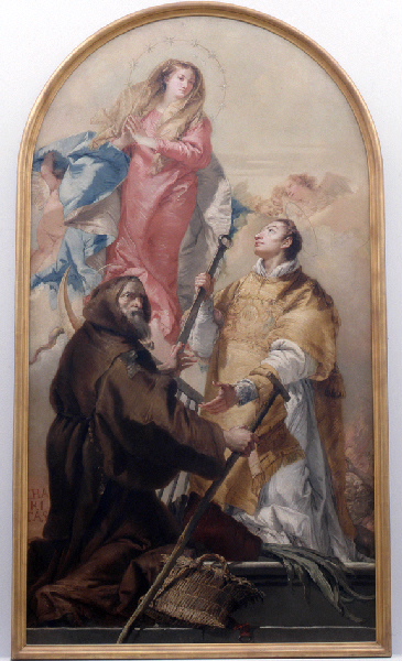 Vierge en gloire avec saint Laurent et saint François de Paule (Paule)_1