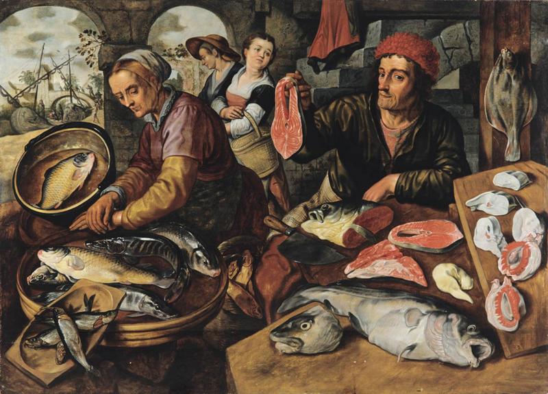 Le marché aux poissons ; Marchands de poissons (autre titre)_0