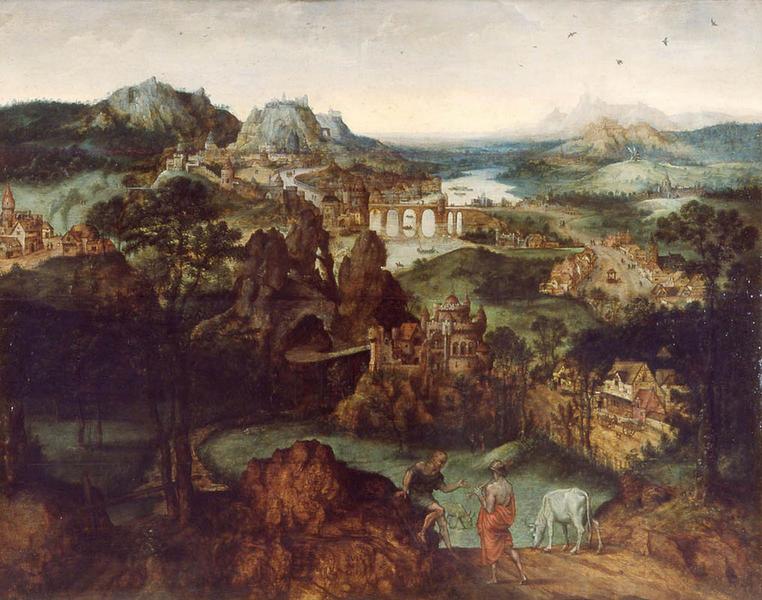 Paysage avec Mercure et Argus, Lucas Gassel, 1550