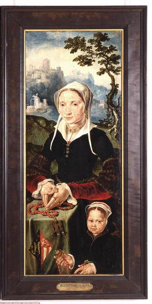 Portrait d'une donatrice et de sa fille ; Portrait de deux donateurs (ancien titre)_0