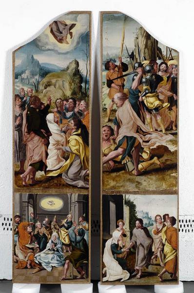 Volets de retable avec scènes de la vie du Christ ; Triptyque des miracles du Christ_0