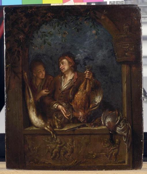 Le marchand de gibier ; Le marchand de volaille (ancien titre), Willem van Mieris, 19e siècle
