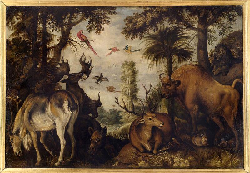 Le paradis terrestre ; Paysage de forêt avec animaux (ancien titre)_0