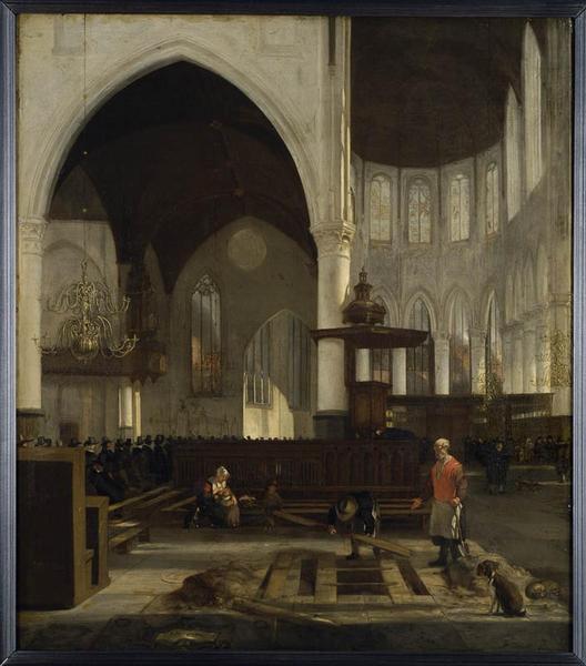 Intérieur de la Oude Kerk d'Amsterdam ; Intérieur d'église_0