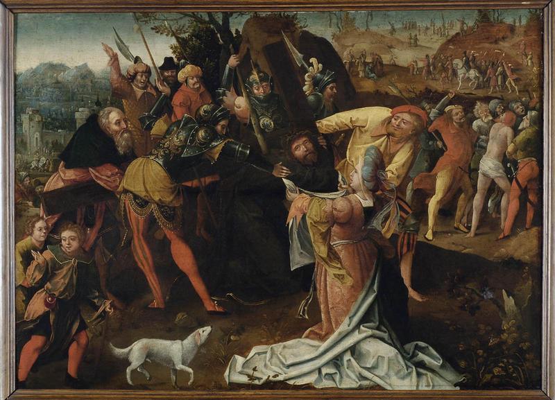 Le portement de croix ; Sainte Véronique présente le suaire au Christ portant la croix (autre titre)_0