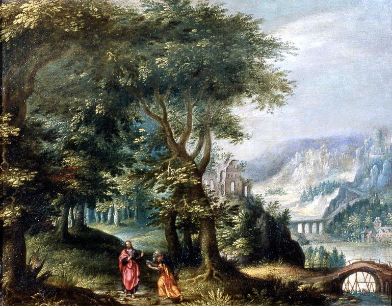 La tentation du Christ ; Paysage avec le Christ et saint Pierre_0