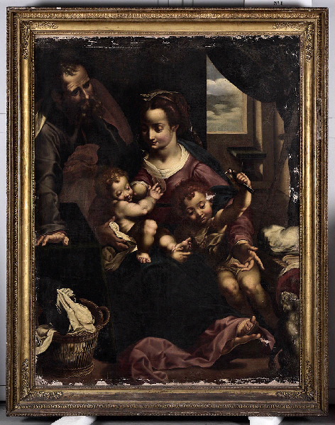 Sainte Famille avec saint Jean Baptiste ; La Madonna del Gatto (dite)_0