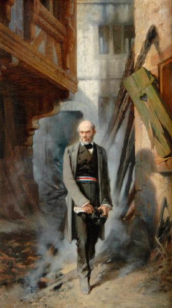 Le maire Küss au milieu des ruines de Strasbourg_0