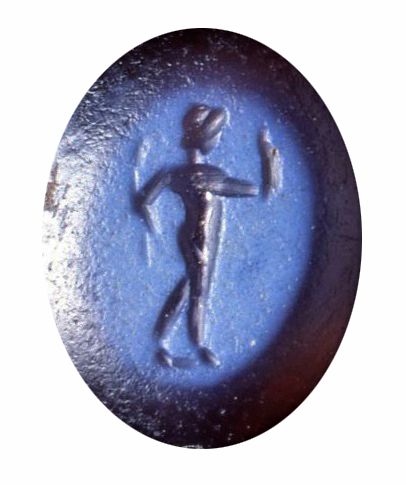 Intaille représentant un satyre nu_0