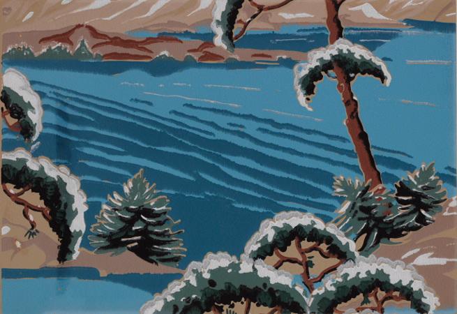 Charme d'hiver (Titre du décor), ETABLISSEMENTS MOTEL GAILLARD, 1930