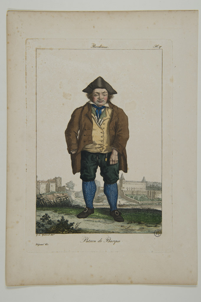 Bordeaux. Patron de barque, Gustave de Galard, 1818-1819