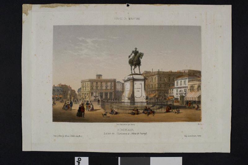 Bordeaux. Statue de l'empereur, Deroy, 19e siècle
