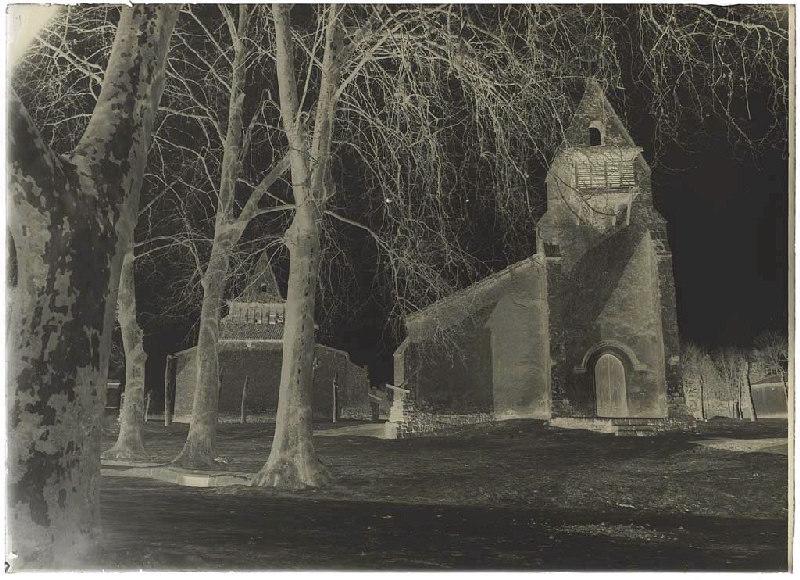 Les deux églises - Moustey (Landes) (Titre attribué)_1