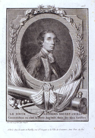 portrait de l'Amiral Georges Rodney, Dupin, 1782