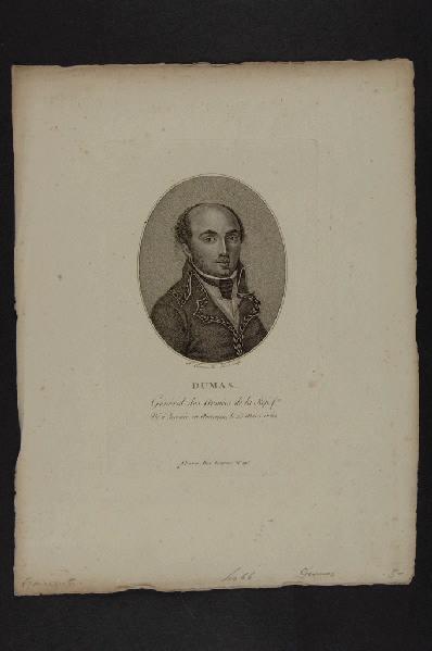 portrait du Général Dumas, François Bonneville, 4e quart 18e siècle, 1er quart 19e siècle