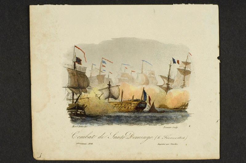Combat de Santo Domingo (6 Février 1806), Antoine Léon Morel-Fatio, 1838