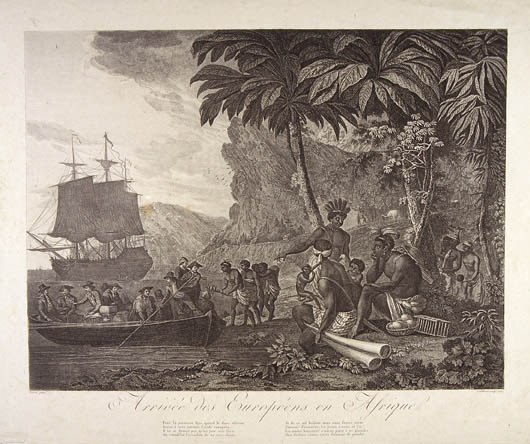 Arrivée des Européens en Afrique, Amédée Freret, 1795