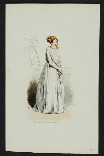 La Créole de Cayenne, Hippolyte Louis Emile Pauquet, 1842