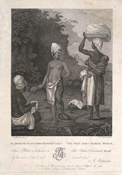 Blanchisseuse des Indes Occidentales, Augustin Brunias, 18e siècle