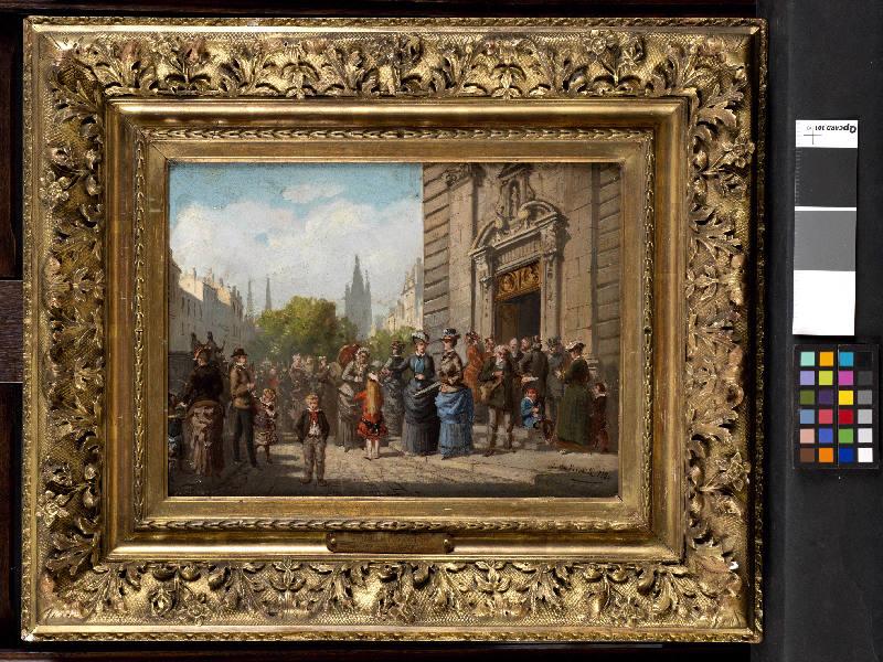 Sortie de messe — Jules de Verneilh-Puyraseau