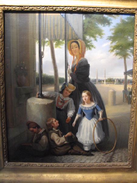 Scène de charité sur la place des Quinconces — Louis Mathieu Didier Guillaume