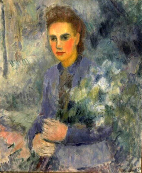 Portrait de jeune fille, Edmond Boissonnet, 1938