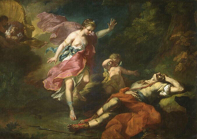 Vénus pleurant la mort d'Adonis_0