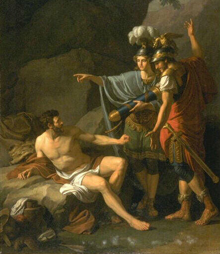 Ulysse et Néoptolème enlevant à Philoctète les flèches d'Hercule_0