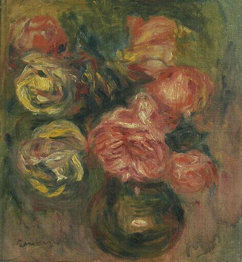 Bouquet de roses — Pierre-Auguste Renoir