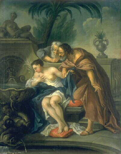 Suzanne et les vieillards, Jean-François de Troy, 2e moitié 18e siècle