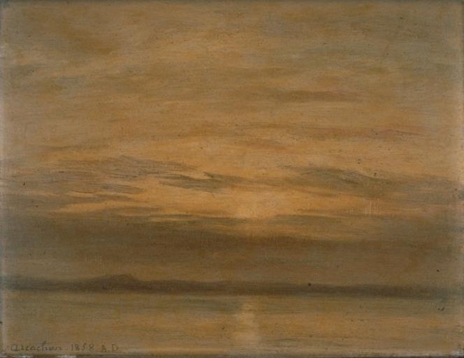 VUE D'ARCACHON AU SOLEIL COUCHANT_0