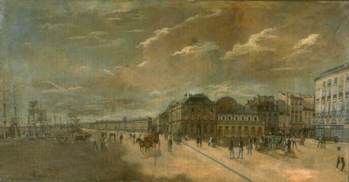 La Place Richelieu à Bordeaux vue d'amont_0