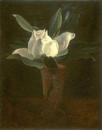 Nature Morte : Fleur dans un vase rouge_0