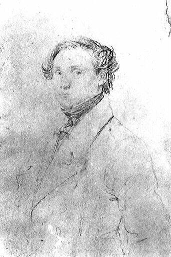 Portrait du sculpteur Ronan (?), Jean Alaux, 19e siècle