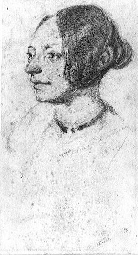 Tête de femme, Henry Monnier, 1883