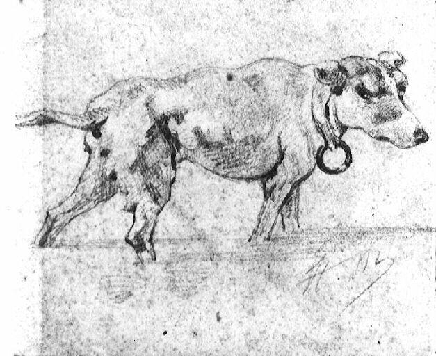 Petit chien, Henry Monnier, 19e siècle