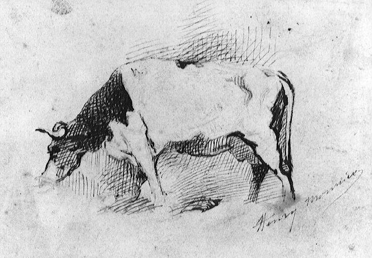 Vache, Henry Monnier, 19e siècle
