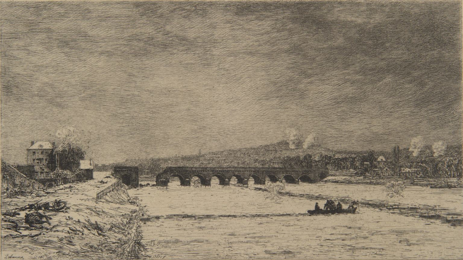 Le pont de Sèvres pendant le siège de Paris_0