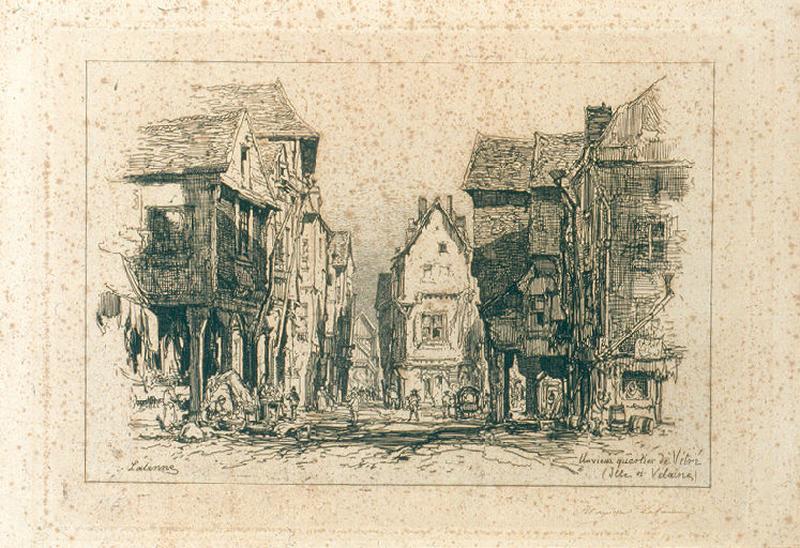 Un vieux quartier de Vitré (Ille-et-Villaine)_0