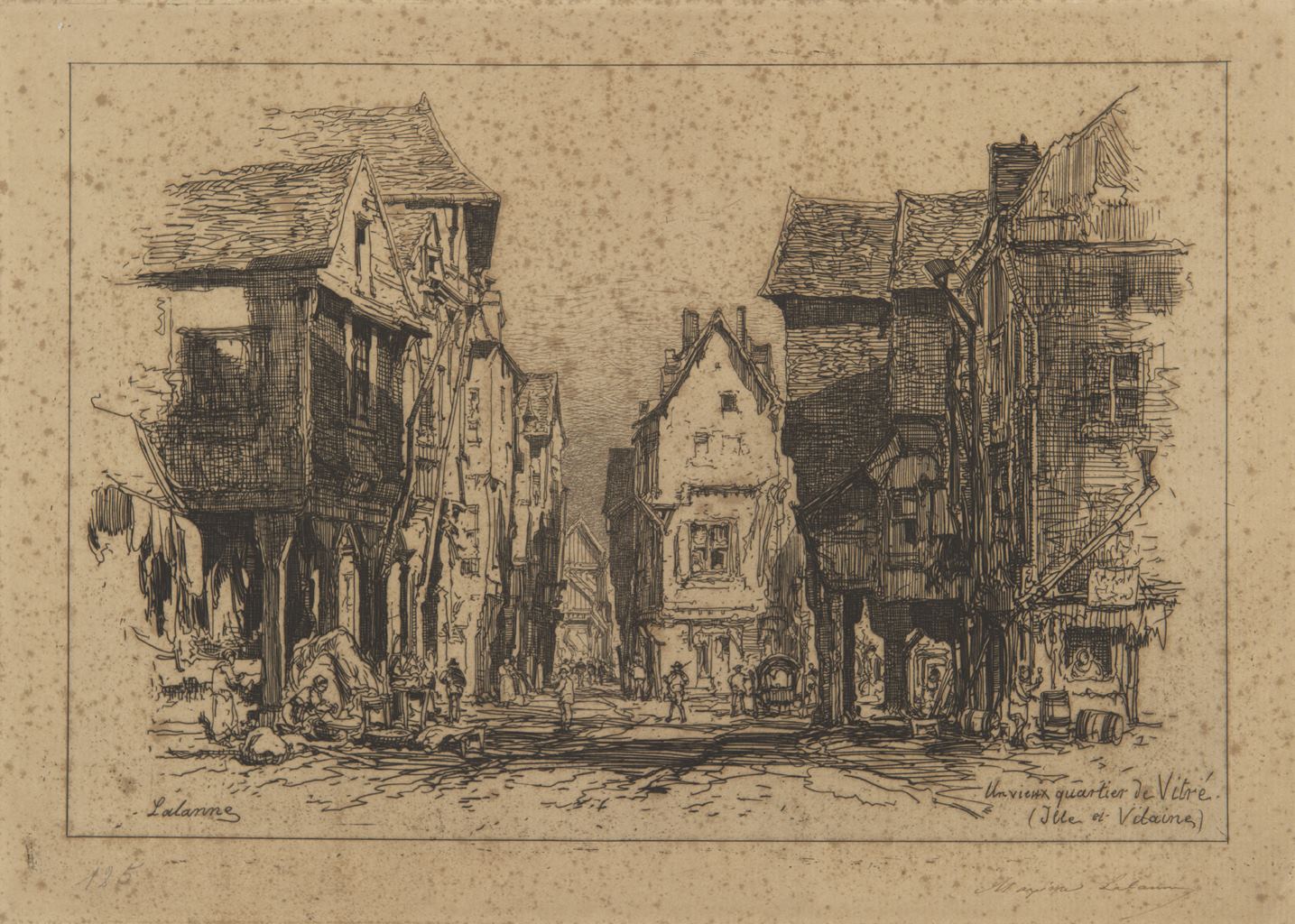 Un vieux quartier de Vitré (Ille-et-Villaine)_0